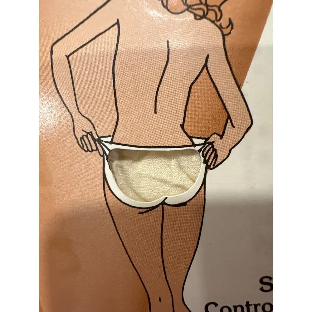 NEW Vintage 80’s Woman Slenderalls Control Top Beige Panty Suntan Legs  Size C-D